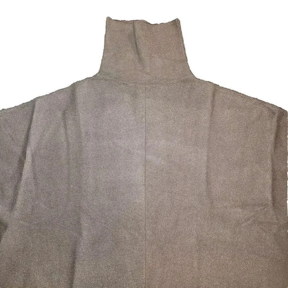 Women's Soft Brown Long-Sleeve Viscose Turtleneck Oversized Sweater Size XL - Picture 7 of 7